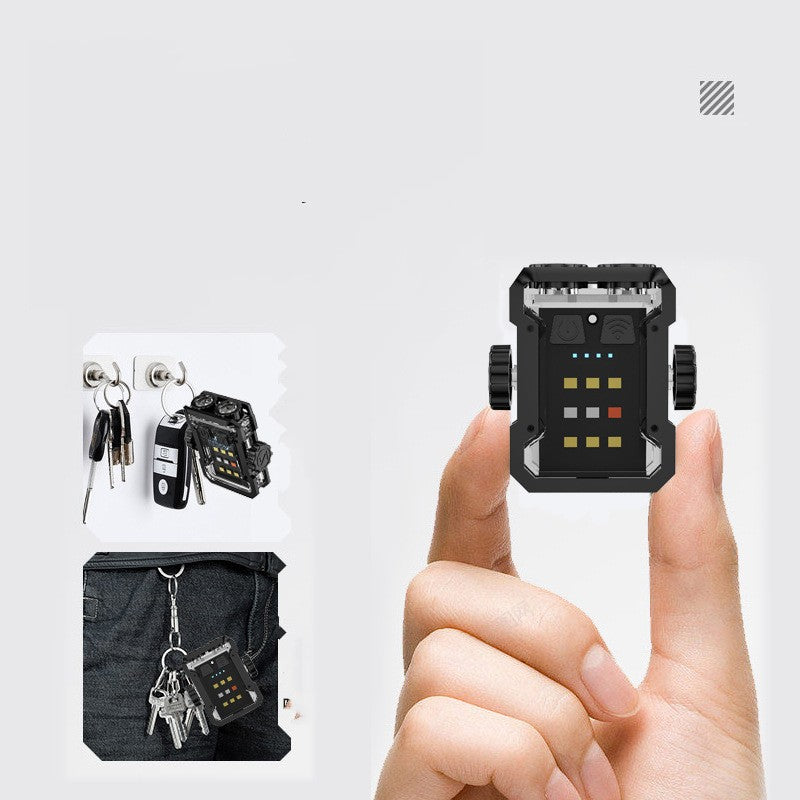 Compact Multi-Tool Keychain Flashlight with Extended Battery Life