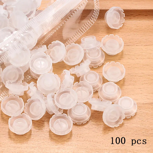 100Pcs Wholesale Disposable Eyelash Glue Fan Cup Rings Holder